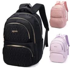 jiesipoteSenhora mochila de ombro faculdade vento estudante saco escolar Impermeável