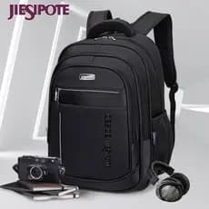 Mochila de trabalho dos homens saco impermeável multi saco boca design estudante saco escolar