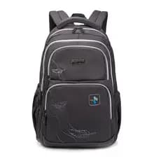 Ladies backpack cinza reforçado à prova d'água nylon strap strap