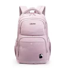 Ladies backpack rosa reforçado à prova d'água nylon strap strap
