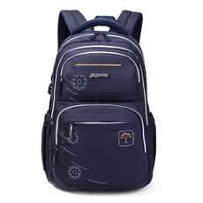 Senhoras mochila azul escuro reforçado nylon impermeável