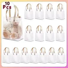 10/20/30 PCS Sacolas de Plástico Transparente Fosco para presentes decoração lembrancinha