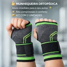 Munhequeira Ortopédica de Alta Compressão para Pulso Tensor para Pulso e Alívio da Dor Esporte