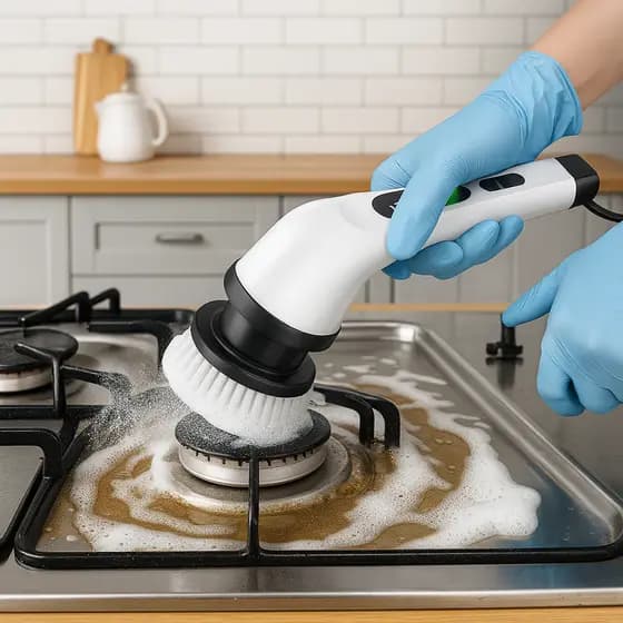 Esfregão Elétrico 9 in 1 Sem fio Escova De Limpeza Pesada Multiuso 360 Recarregável Envio Imediato