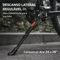 Pezinho Tripé Bike Descanso Central Regulagem Reforçado