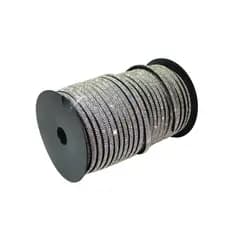 Tira de Strass Meia Cana 8 mm - 6 fileiras de strass - 1 a 5 metros