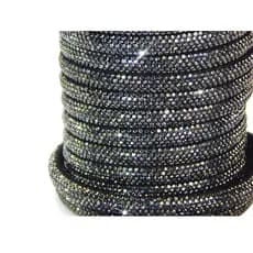 Tira de Strass Meia Cana 8mm Premium - Diversas Cores - 1 a 5 metros