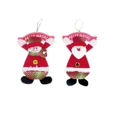 Enfeite De Porta Decorativo - Guirlanda De Natal Papai Noel/Boneco De Neve - 1 unid. NATAL