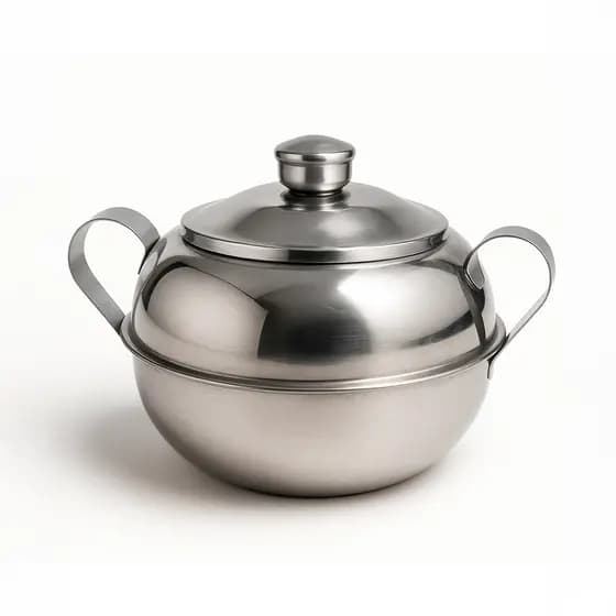 Açucareiro Inox Aço Inoxidável com Tampa Colher Design Moderno Resistente para Cozinha Mesa Café Açúcar Condimentos