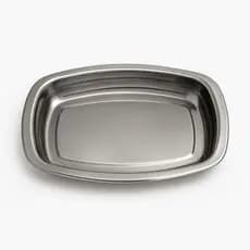 Travessa Retangular Inox Alta Qualidade Resistente Aço Inoxidável para Cozinha Servir Buffet Prática e Durável