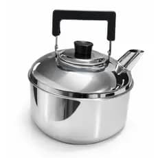 Chaleira Inox 3 Litros Grande Capacidade Aço Inoxidável Resistente Para Fogão Indução e Gás Rápido Aquecimento