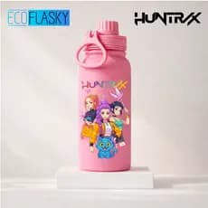 Garrafa Térmica de Aço Inoxidável Guerreiras do Kpop Huntrix Fresh Com Alça Portátil Estampada 600ml