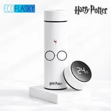 Garrafa Térmica de Aço Inoxidável Harry Potter Oculos com Medidor De Temperatura LED Digital 500ml