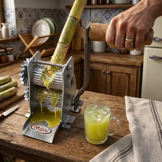 Garapeira Caldo De Cana Manual 2 Moendas Bica Inox