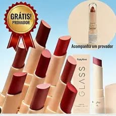 Ruby Rose Kit com Provador - Batom Creamy Matte Glass - Presente Versão para Experimentar 💖