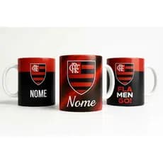 Caneca _ Time_ de Futebol_ Porcelana_ou_Plastico _Personalizada_ com Seu Nome - Envio imediato