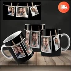 Sua_Foto_Aqui_Caneca de Porcelana Personalizada Foto 325ml - 4 a 5 FOTOS