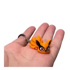 Chaveiro Raposa de 9 Caudas | Naruto | Raposa de Nove Caudas | 4.5cm | Impressão 3D | Geek e Otaku