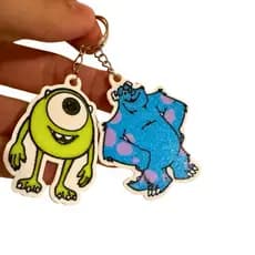 Chaveiro Monstros S.A - Sullivan e Mike - Sulley Mike Wazowski