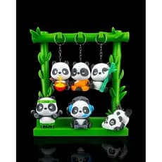 Coleção Chaveiros Panda | Chaveiro Panda Colecionável Decorativo Geek Presente Criativo