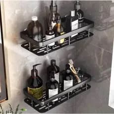 Suporte De Shampoo Prateleiras De Banheiro Sem Furo Premium Top alumínio suporte de banheiro