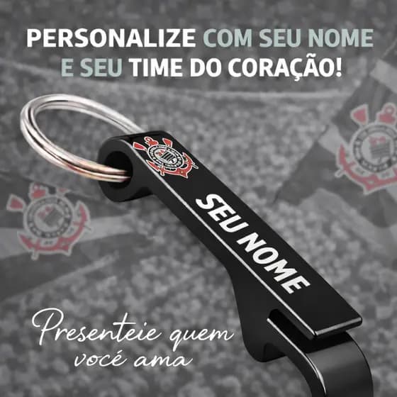 BRINDE DO CORINTHIANS ESTILO  CHAVEIRO PERSONALIZADO ( FAZEMOS TODOS OS TIMES)