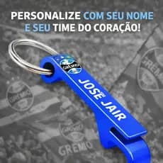 GRêMIO CHAVEIRO PERSONALIZADO COM SEU NOME E TIME DO CORAÇÃO