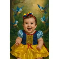 BODY FANTASIA TEMATICO  INFANTIL BEBÊ BRANCA DE NEVE COM LAÇO MENINAS MESVERÁRIOS FESTAS CARNAVAL KIT