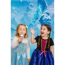 FANTASIA INFANTIL ANNA E ELSA - BRINDE DE BOLINHA DE SABÃO PARA MENINAS ANIVERÁRIOS FESTAS CARNAVAL