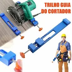 Guia Ajustável para Serra Elétrica Corte Rápido e Preciso em Madeira