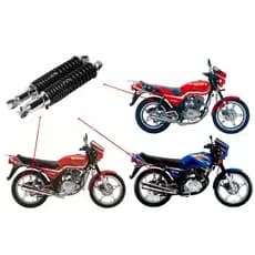 Par Amortecedor Traseiro Honda CG Titan FAN 125 1989 a 2018