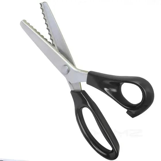 Tesoura Picotar Tecido 23cm – Corte em Ondas, Acabamento Profissional - Carnaval