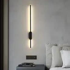 Candeeiro de parede longo dourado 80CM