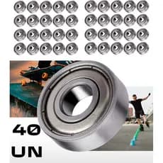 Kit 40 Bearings 608 ZZ Skates Scooter LongBoard Armored Skateboard Semi-professional 8X22X7 Carbon Abec High Quality,maj