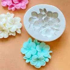 Molde de silicone Flor de Jasmim forma para velas de flores biscuit gesso resina sabonete