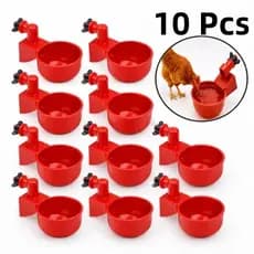 10 Bebedouros Automáticos Aves Galinha Codorna