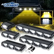 30W Carro Led Farol Pára-Choques Lâmpadas De Nevoeiro Lente Do Projetor Luz Trabalho Mini Condução Motocicleta Holofotes