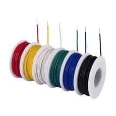 Fio De Silicone Macio Flexível 20/22/24/26/28/30AWG , Elétrico De Cobre Estanhado , Isolado (6 Cores , 60M/120M) Kit De