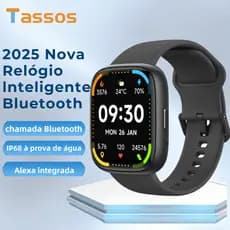 TASSOS Relógio Smartwath Tela Grande Dinâmica de 1,83", Suporta Alexa, Bluetooth, Resposta a Chamadas,IP68