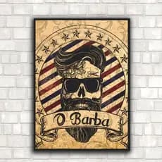 Quadros Decorativos Para Barbearia / Cabeleireiro em MDF 30X20cm