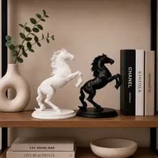 Decoração de Sala, Esculturas de Cavalos Para Nicho, Rack