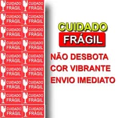 Etiquetas Adesivos CUIDADO FRÁGIL 50mm X 30mm