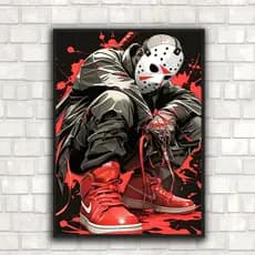 Quadro Decorativo Para Sala e Quarto Filmes Terror MDF 30X20