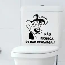 Adesivo Personalizado Divertido Para Vaso e Assento Sanitário