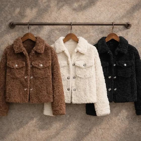 Casaco TEDDY Feminino Pelúcia Blusa Pelinho Botões Frio Inverno
