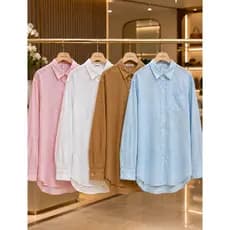 Camisa VISCOLINHO social Feminina em VISCOLINHO com Botões Casual Elegante chique Trabalho Leve