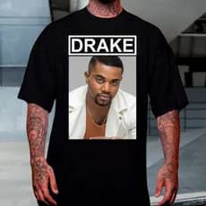 Camiseta Estampada Meme Drake 100% Algodão Alta Qualidade