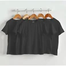 Kit 5 Camisetas Infantil 100% Algodão Unissex