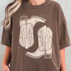Camiseta Feminina Estampada Country 100% Algodão Super Estilosa