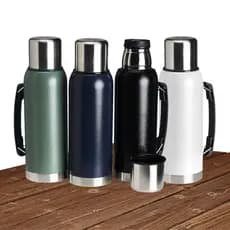 Garrafa De Café Inox Térmica 1 Litro Inoxidável Acampamento Frio/Quente